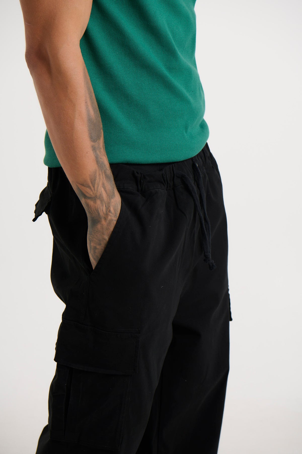 Relaxed Cargo Pant Black