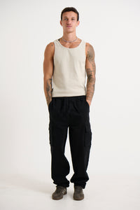 NTH Fitted Ribbed Tank Natural