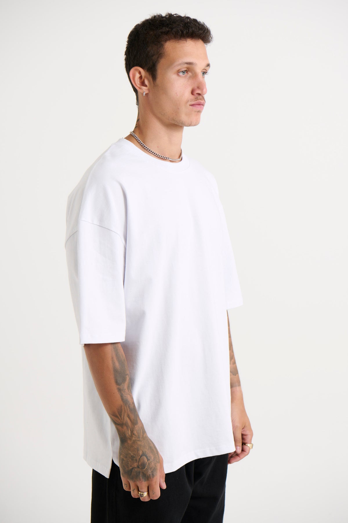 Joel Heavyweight Box Tee White