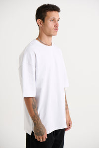 Joel Heavyweight Box Tee White