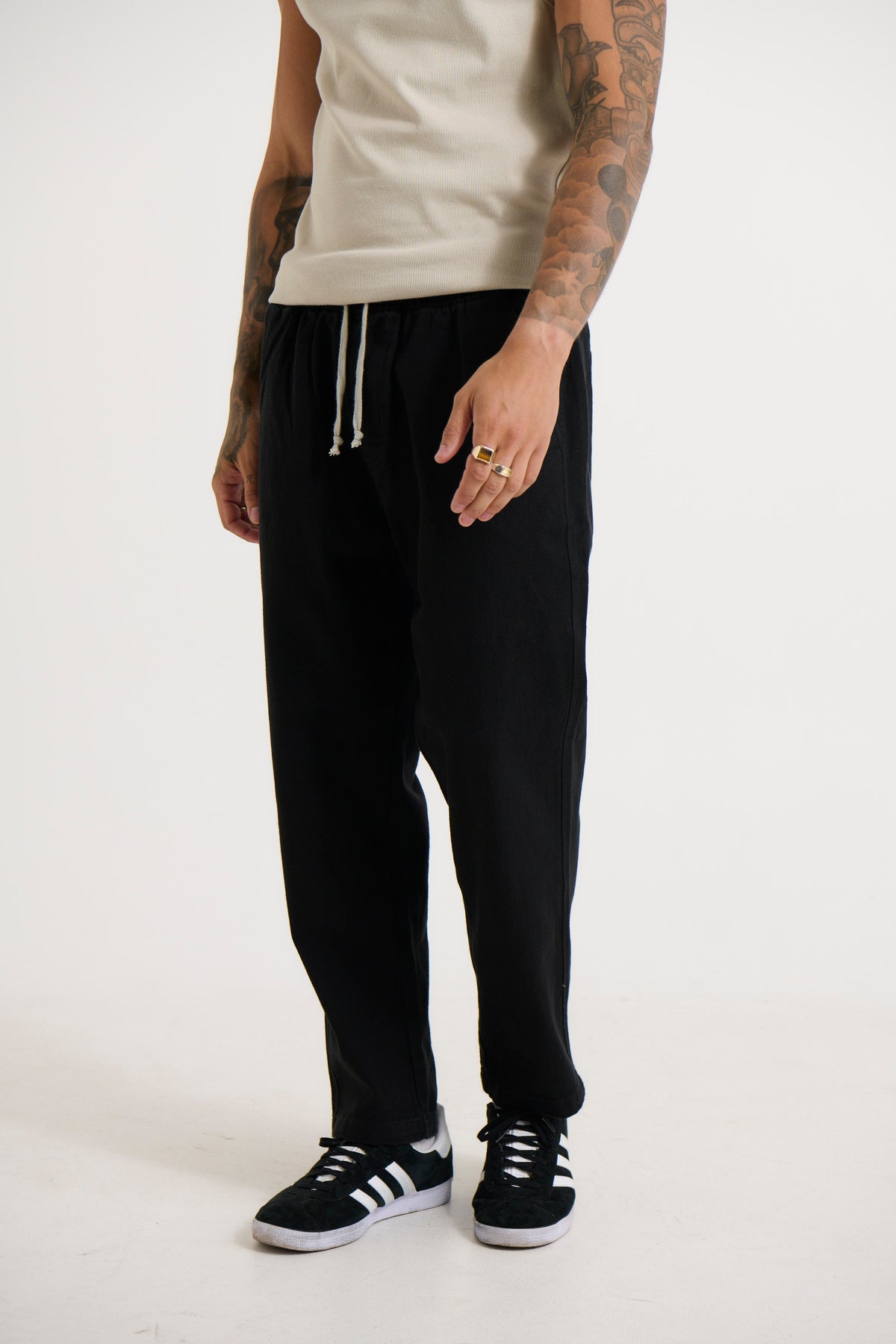 Drill Jogger Pant Black