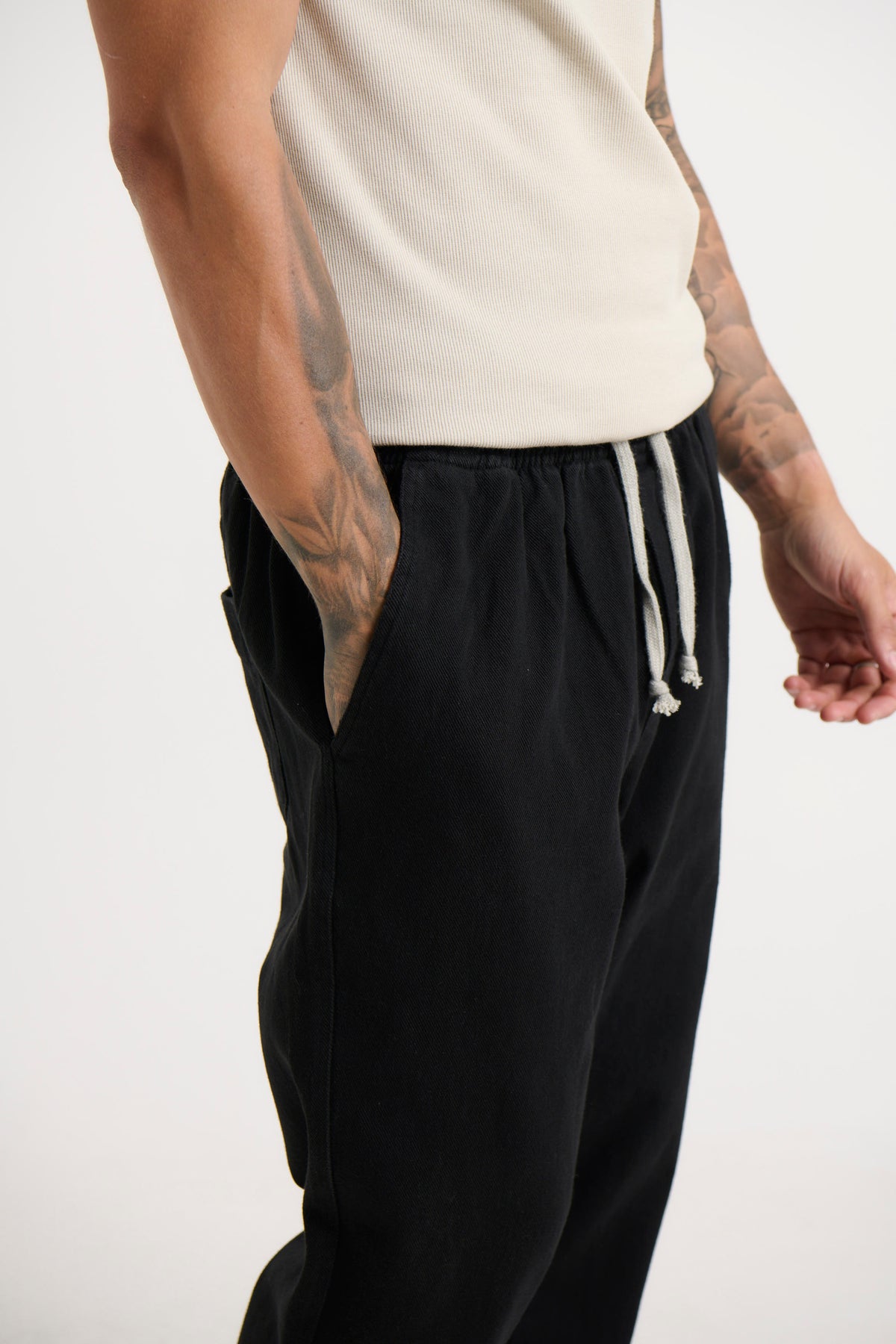 Drill Jogger Pant Black