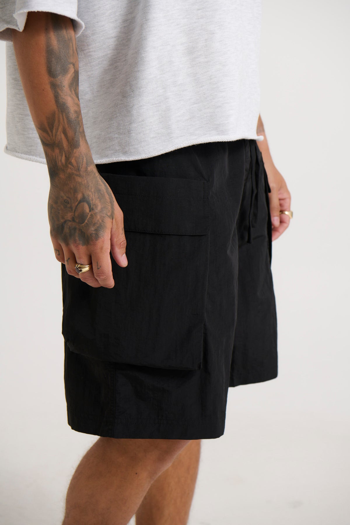 Roland Nylon Short Black