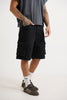 Neil Cargo Denim Short Black