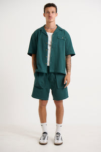 Josh Heavyweight Shirt Dark Green