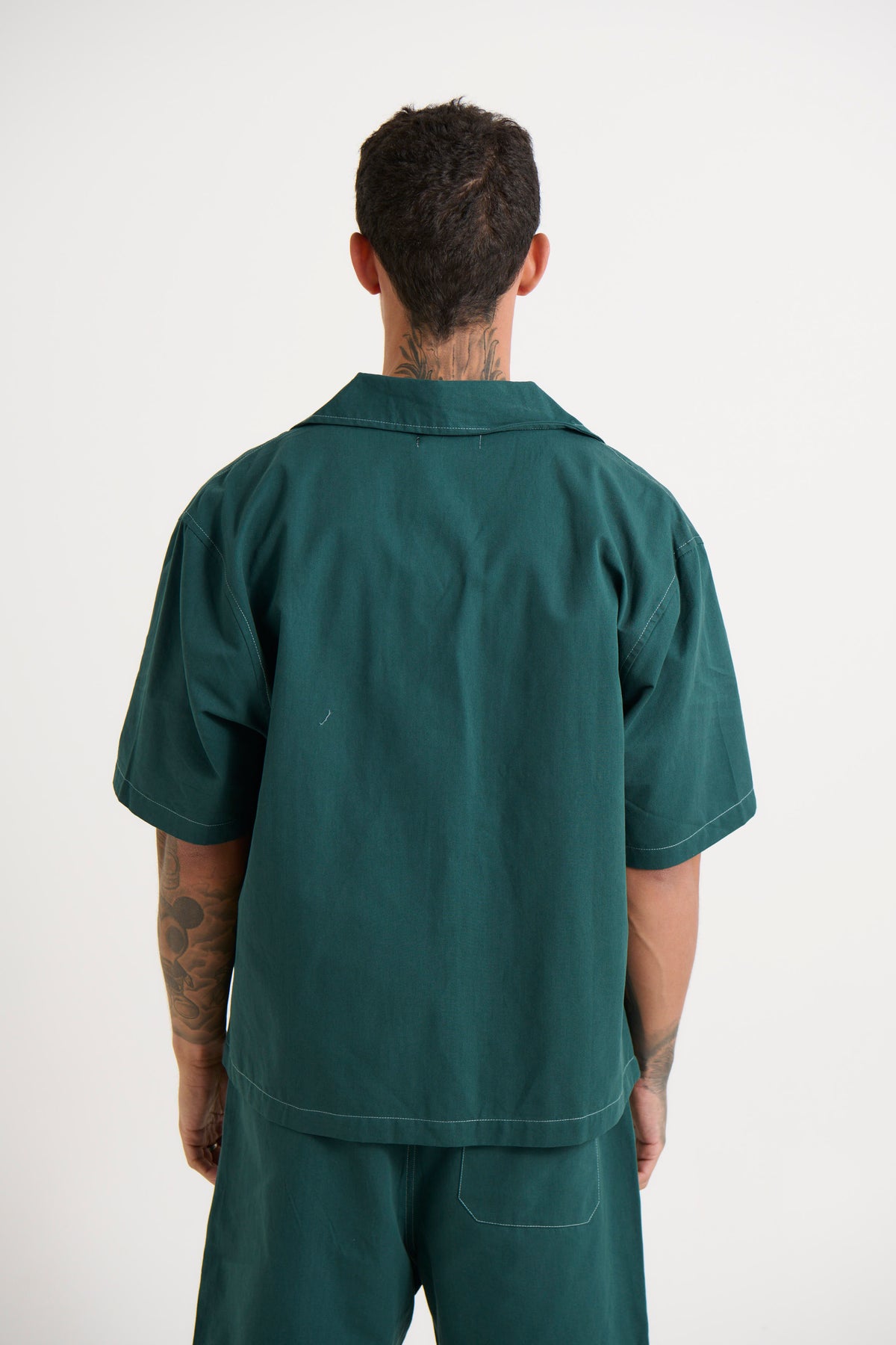 Josh Heavyweight Shirt Dark Green