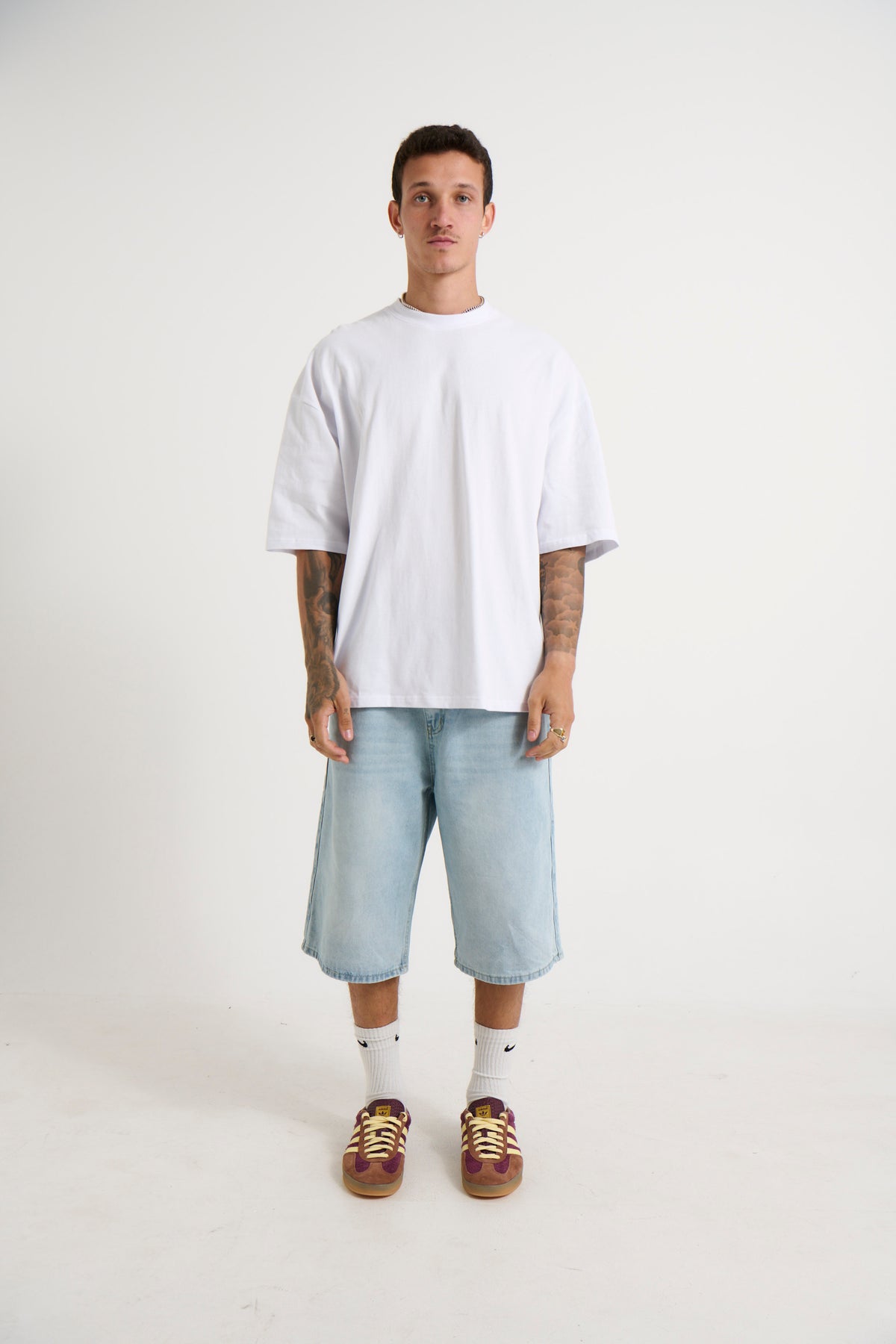 Flint Baggy Denim Jort Light