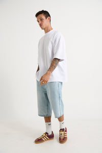 Flint Baggy Denim Jort Light