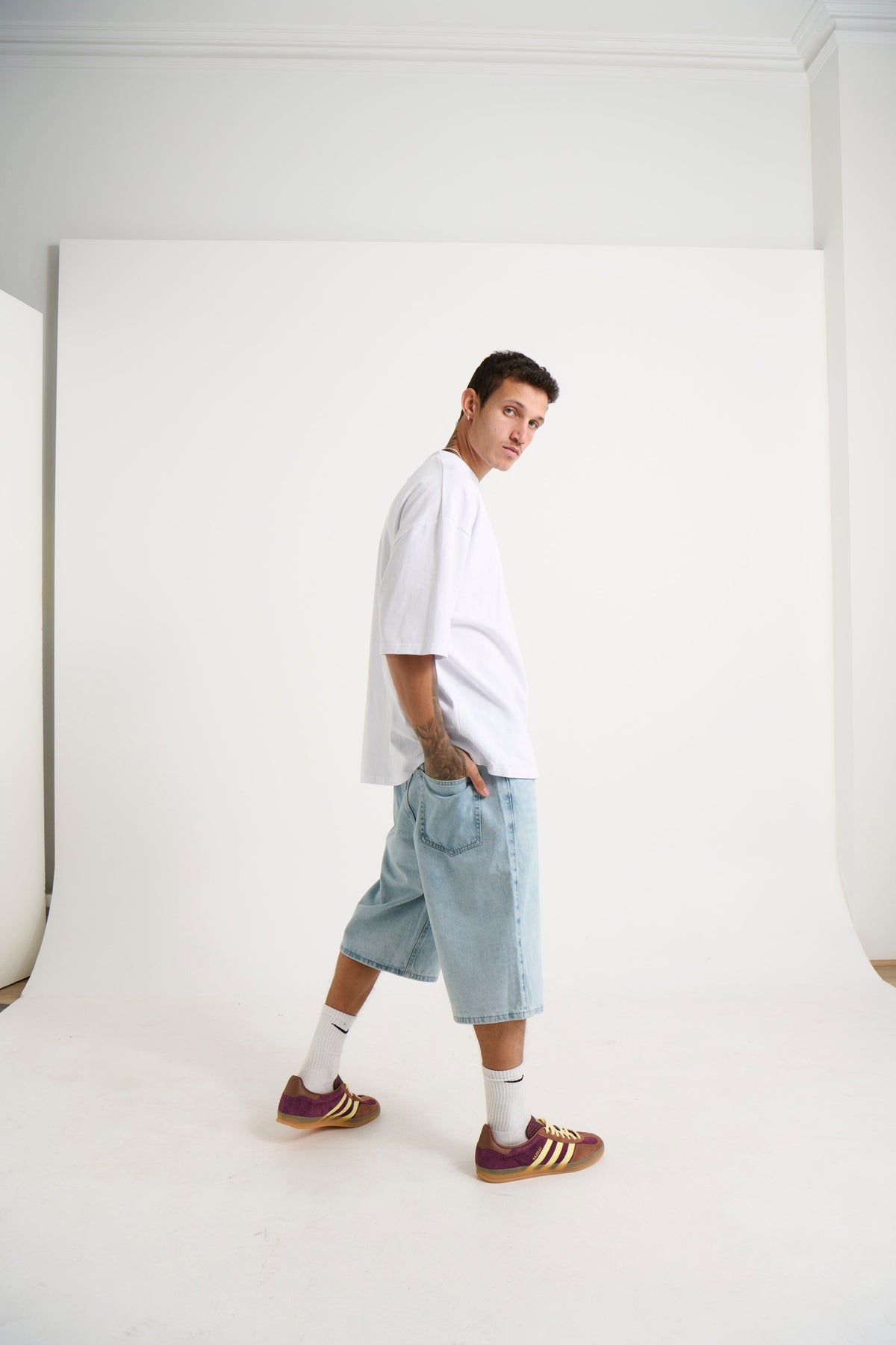 Flint Baggy Denim Jort Light