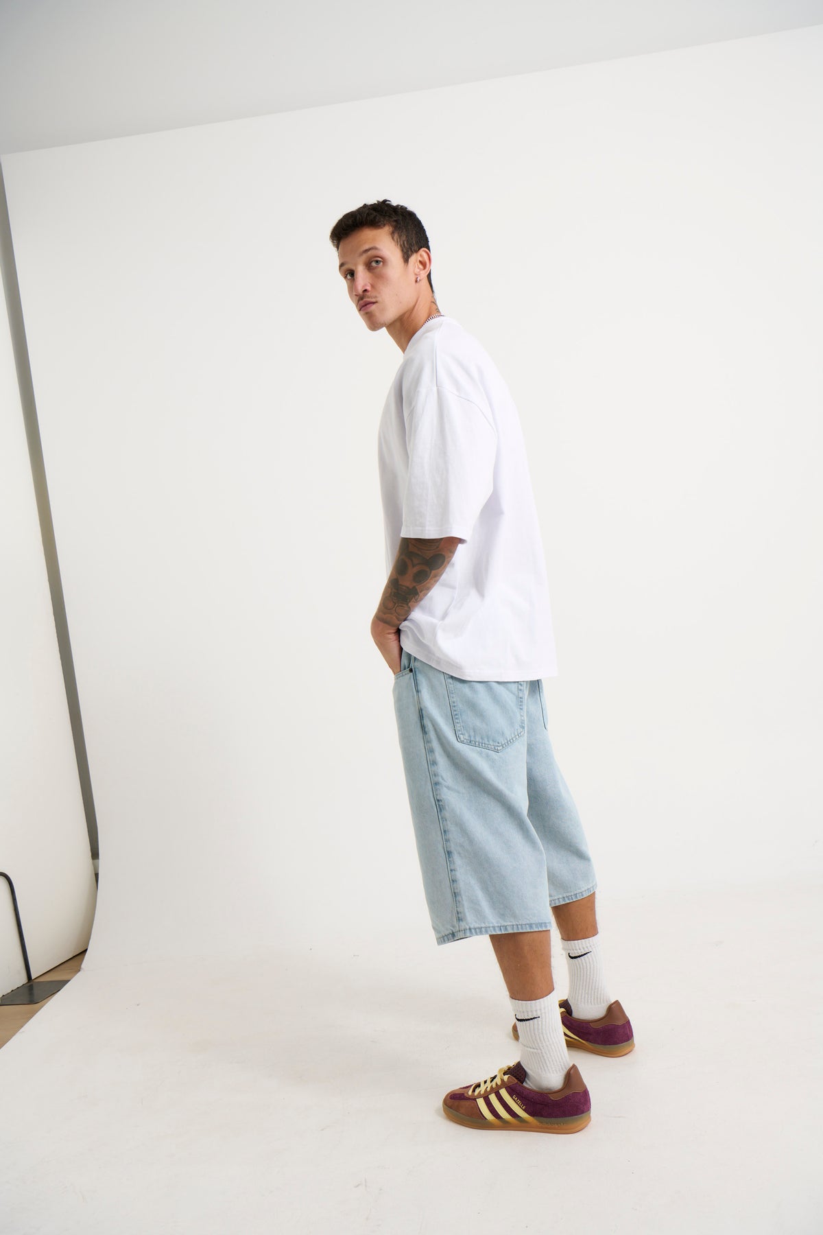 Flint Baggy Denim Jort Light