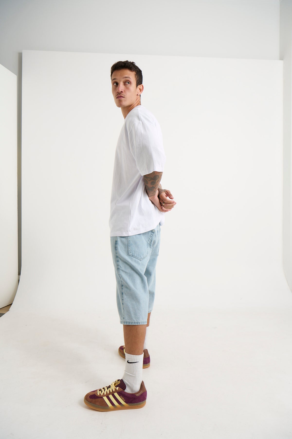 Flint Baggy Denim Jort Light