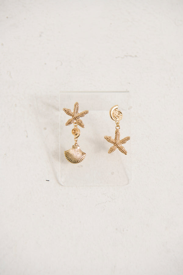 Shore Statement Earring Gold Plated