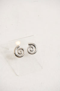 Swirl Earring Silver Plated