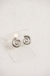 Swirl Earring Silver Plated