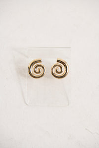 Swirl Earring Gold Plated