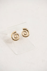 Swirl Earring Gold Plated