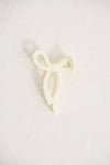 Daniella Bow Claw Clip White