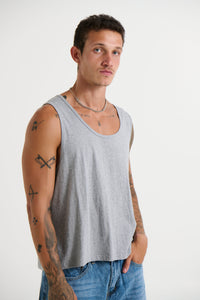 Richie Loose Crop Tank Grey