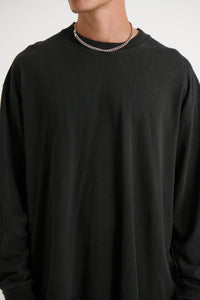 Enzyme Wash Long Sleeve Charcoal