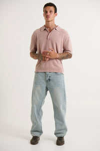 Ollie Sand Wash Polo Dusty Rose