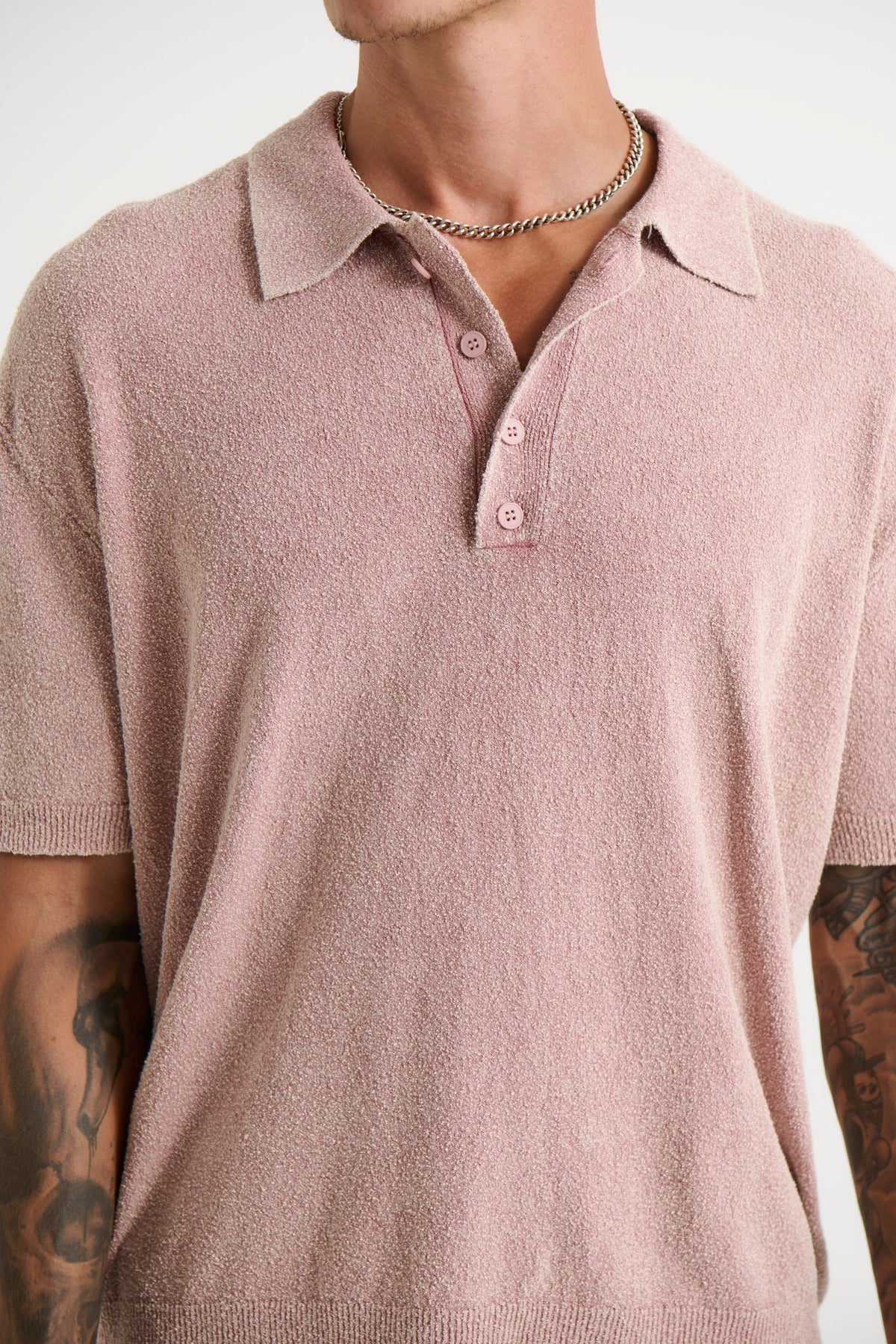 Ollie Sand Wash Polo Dusty Rose