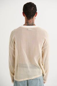 River Hollow Out Long Sleeve Ivory