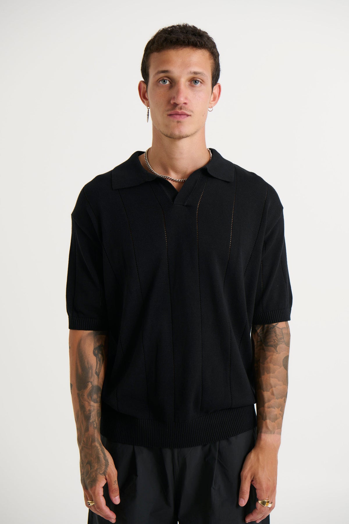 NTH Rib Polo Black