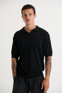 NTH Rib Polo Black