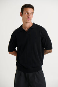 NTH Rib Polo Black