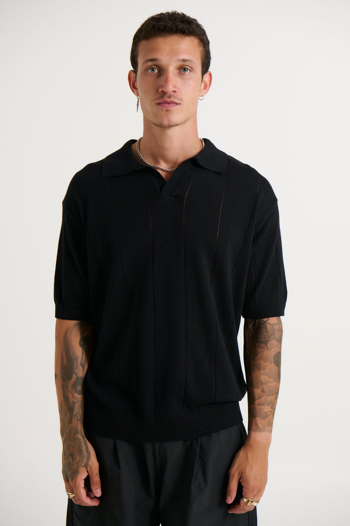 NTH Rib Polo Black