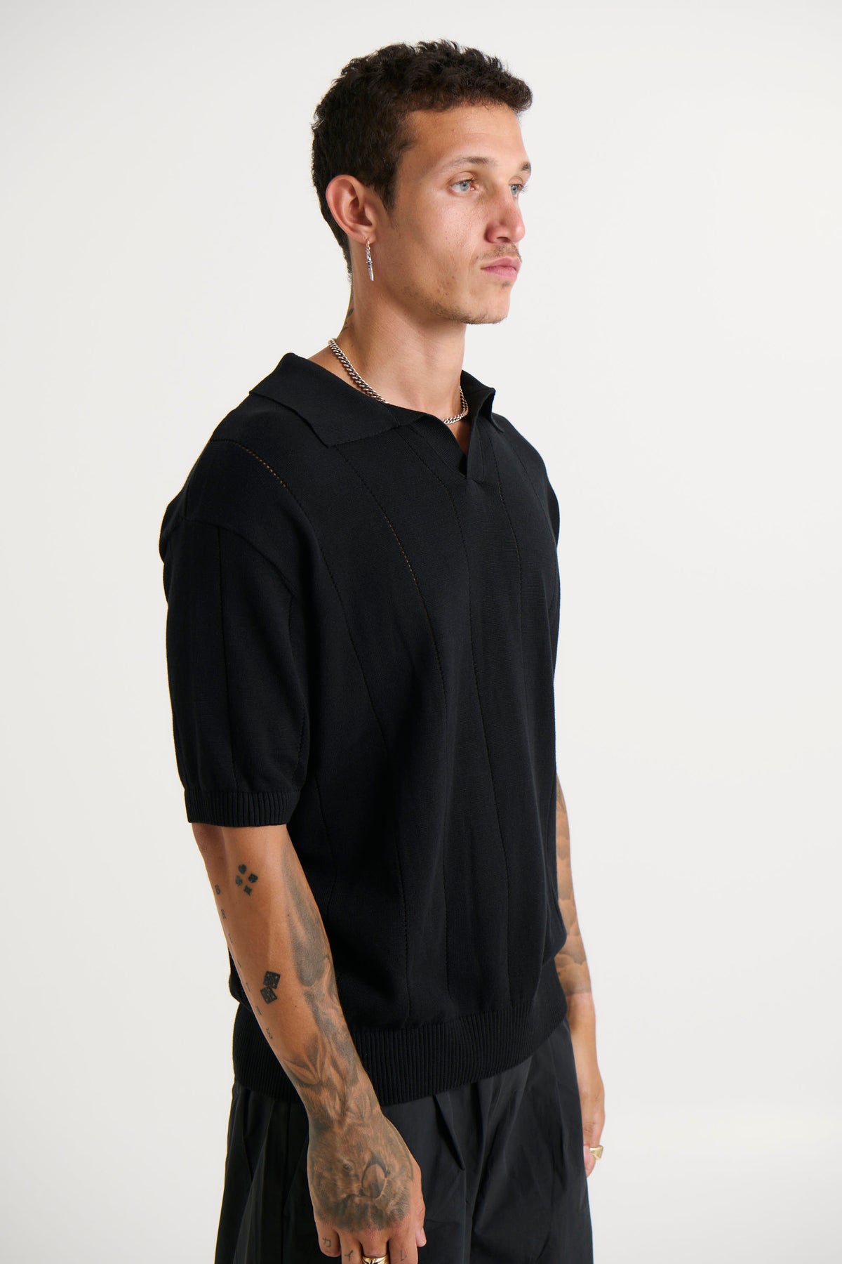 NTH Rib Polo Black