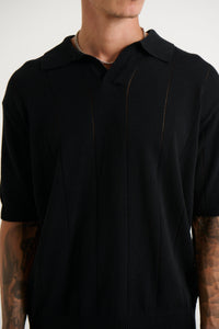 NTH Rib Polo Black