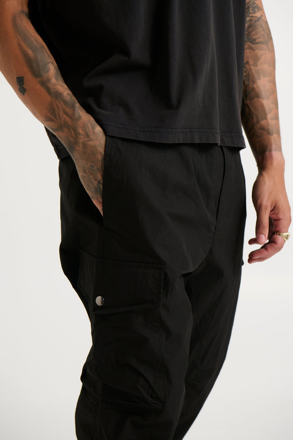 Aiden Drop Pant Black