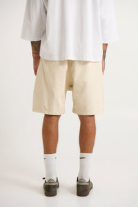 Fredrick Cotton Elastic Short Ivory