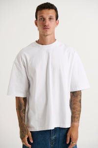 NTH Distress Crew Neck Tee White