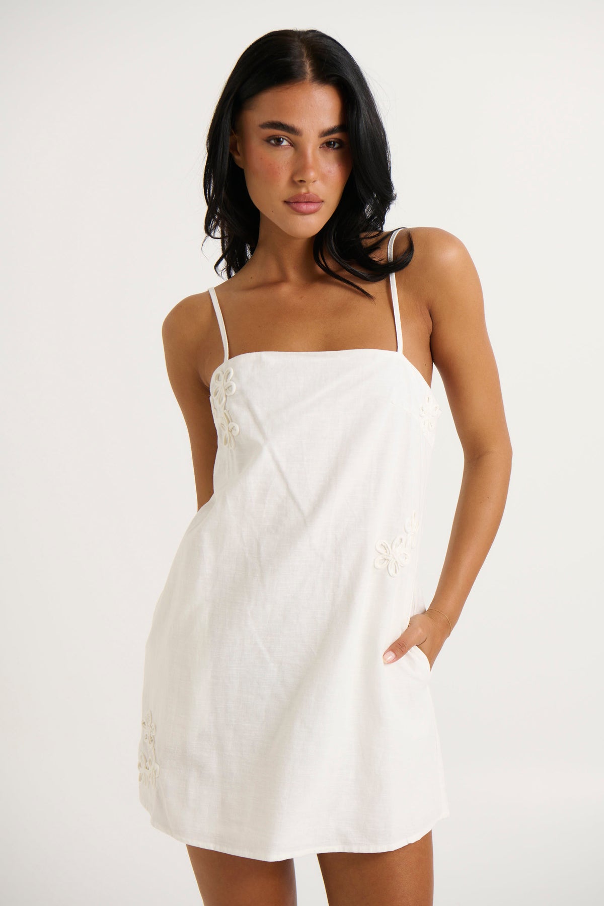 Iris Mini Dress White