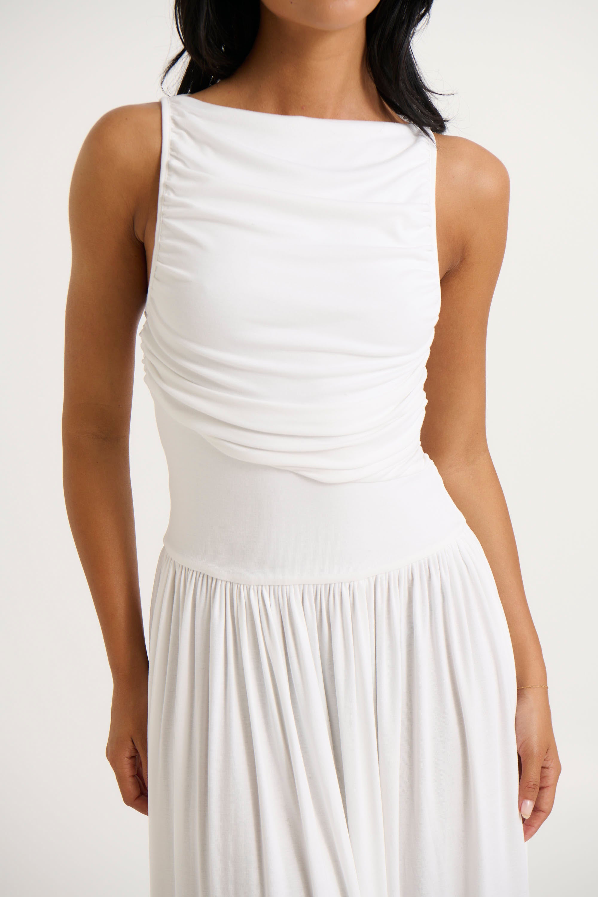 Nalla Maxi Dress White - FINAL SALE