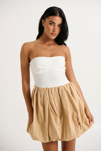 Luna Mini Dress Beige