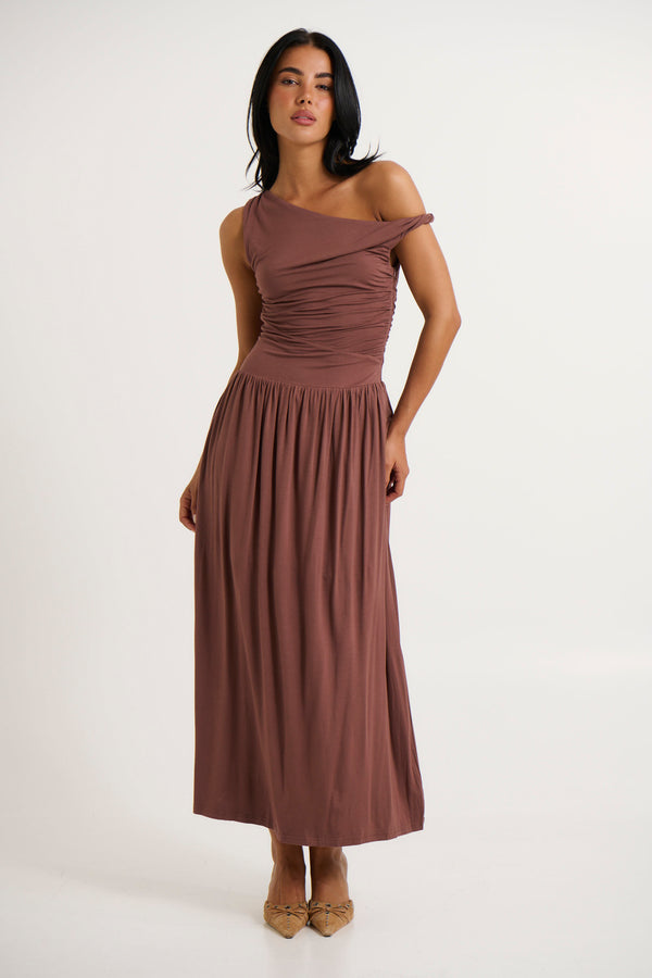 Joyce Maxi Dress Chocolate