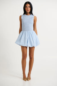 Charlotte Bubble Dress Blue Gingham