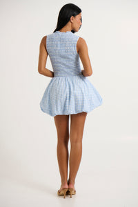 Charlotte Bubble Dress Blue Gingham