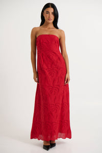 Angelina Maxi Dress Red