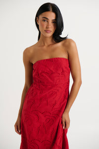 Angelina Maxi Dress Red