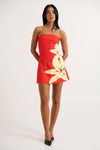 Kalani Mini Dress Red Lily