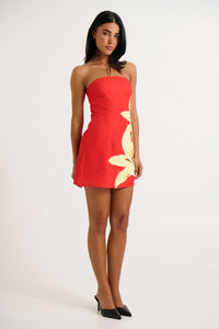 Kalani Mini Dress Red Lily