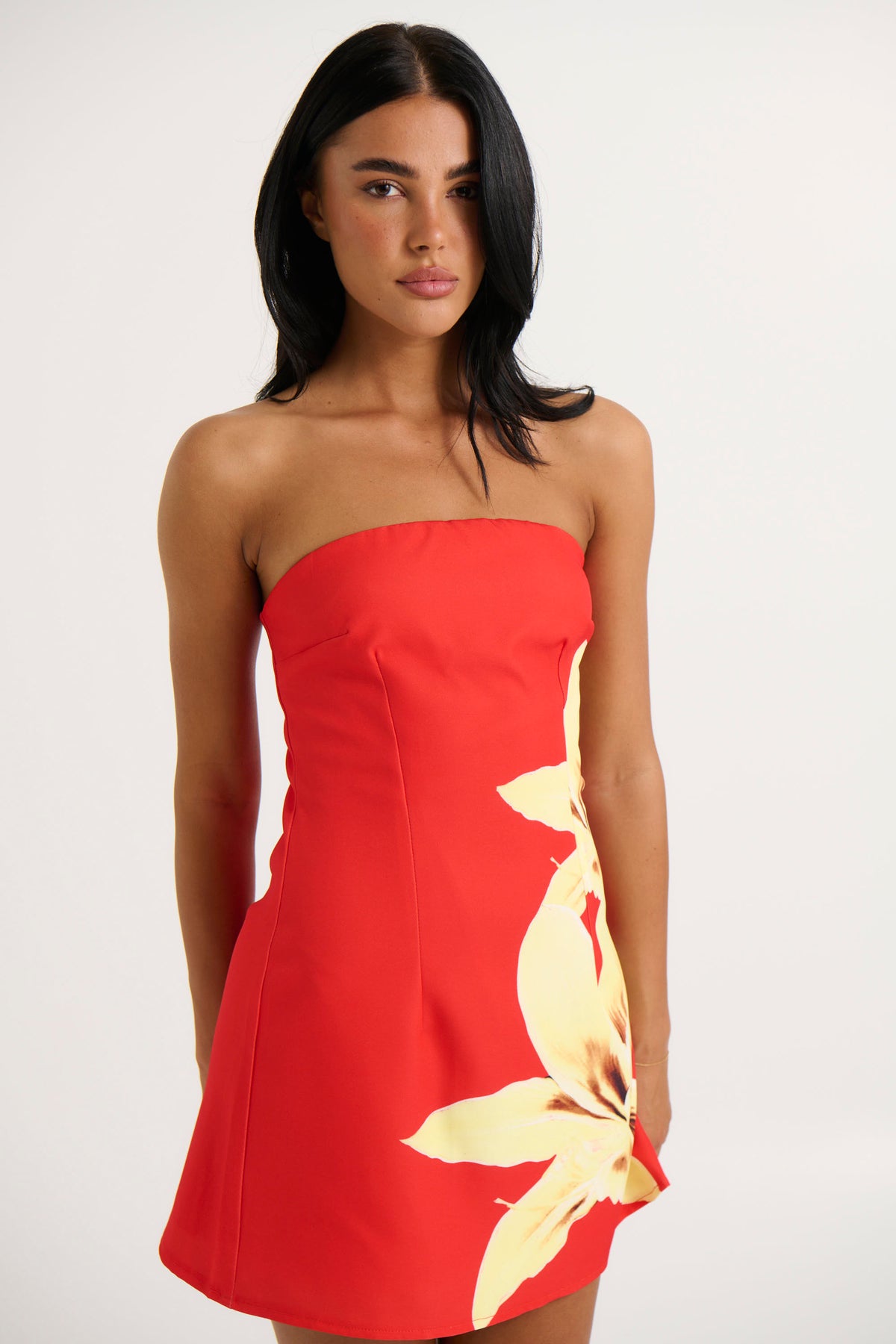 Kalani Mini Dress Red Lily