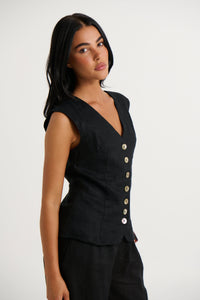 Adalee Vest Black