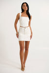 Yasmin Corset White Denim