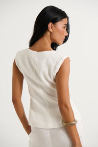 Adalee Vest White