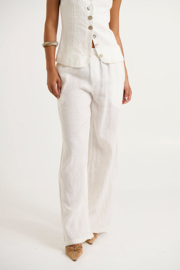 Adalee Pant White